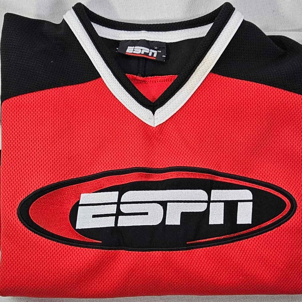 ESPN Club Walt Disney World Hockey Jersey Boys Size S/M Embroidered